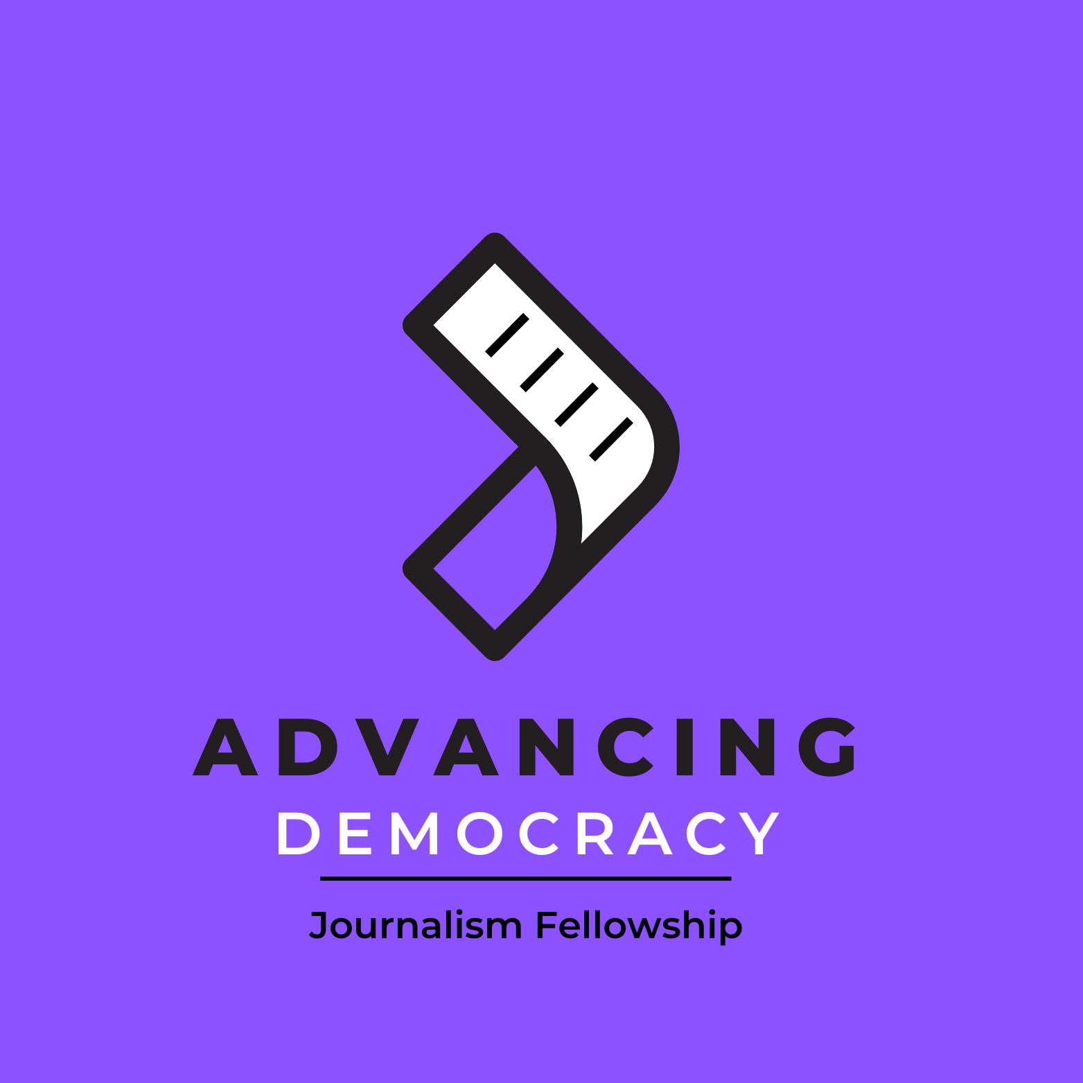 Advancing Democracy Logo Square - Purple